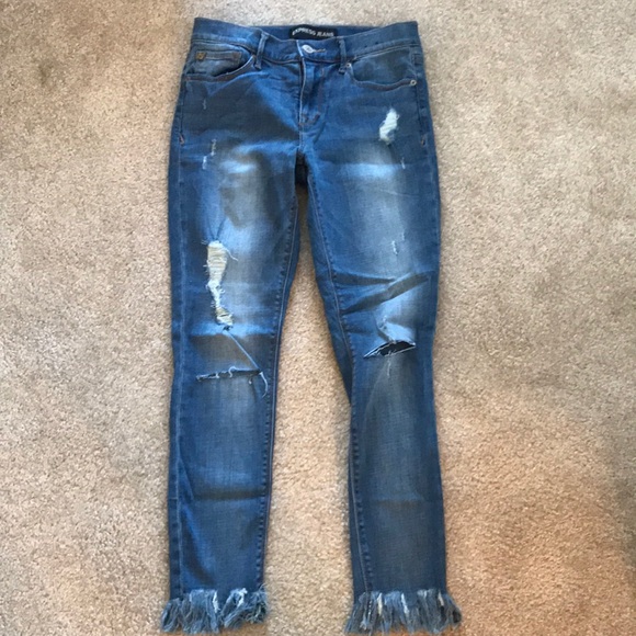 Express Denim - Express Mid-Rise Cropped Jegging- Size 6